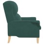 Sillón Verde Oscuro Verde Oscuro Tela con patas de madera Mediano von , Sessel - Ref: Foro24-42009859, Preis: 165,69 €, Rabat...