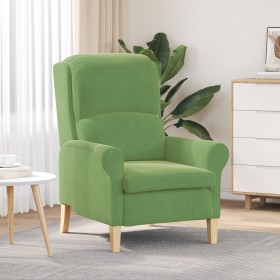 Sillón Verde Claro Verde claro Tela, Madera