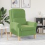 Sillón Verde Claro Verde claro Tela, Madera by , Armchairs - Ref: Foro24-42009860, Price: 165,69 €, Discount: %