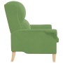 Sillón Verde Claro Verde claro Tela, Madera by , Armchairs - Ref: Foro24-42009860, Price: 165,69 €, Discount: %