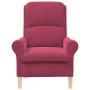 Sillón Borgoña Borgoña Tela de poliéster con patas de madera by , Armchairs - Ref: Foro24-42009862, Price: 203,70 €, Discount: %