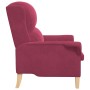 Sillón Borgoña Borgoña Tela de poliéster con patas de madera by , Armchairs - Ref: Foro24-42009862, Price: 203,70 €, Discount: %