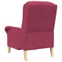 Sillón Borgoña Borgoña Tela de poliéster con patas de madera by , Armchairs - Ref: Foro24-42009862, Price: 203,70 €, Discount: %