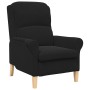 Sillón Negro Negro Tela, Madera Estándar Ergonómico by , Armchairs - Ref: Foro24-42009863, Price: 152,74 €, Discount: %