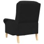 Sillón Negro Negro Tela, Madera Estándar Ergonómico by , Armchairs - Ref: Foro24-42009863, Price: 152,74 €, Discount: %
