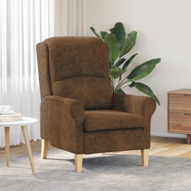 Sillón Moderno Marrón Tela, Madera Estándar Ergonómico Sillón von , Sessel - Ref: Foro24-42009867, Preis: 177,81 €, Rabatt: %