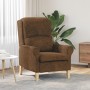 Sillón Moderno Marrón Tela, Madera Estándar Ergonómico Sillón von , Sessel - Ref: Foro24-42009867, Preis: 177,81 €, Rabatt: %