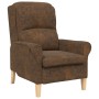 Sillón Moderno Marrón Tela, Madera Estándar Ergonómico Sillón von , Sessel - Ref: Foro24-42009867, Preis: 177,81 €, Rabatt: %