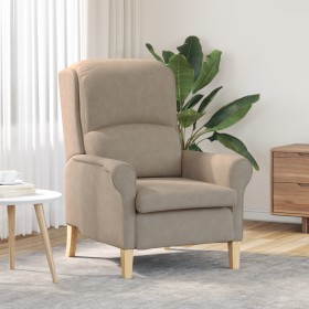 Sillón Taupe Taupe Tela, Madera Estándar Sillón