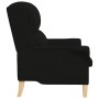 Sillón Negro Negro Tapizado de tela con patas de madera von , Sessel - Ref: Foro24-42009873, Preis: 172,04 €, Rabatt: %