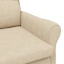 Sillón Crema Crema Tela y Madera Estándar Ergonómico de , Sillones - Ref: Foro24-42009874, Precio: 172,04 €, Descuento: %