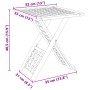 Mesa de Café Plegable 33x33x40,5 cm de Madera Sólida de Nogal by , Coffee table - Ref: Foro24-42009906, Price: 37,78 €, Disco...