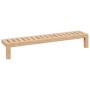 Estante de pared 62x10x12,5 cm de madera sólida de nuez