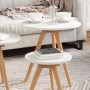 Conjunto de Mesas de Café de Madera Sólida de Nogal y Madera Ingeniería | Foro24.es | Tu tienda online para hogar, jardín y más Foro24.es