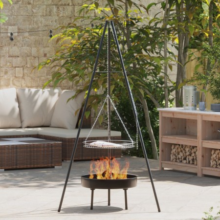 Trípode para cocinar en fogata con parrilla y bandeja de fuego 170 cm von , Küchengeräte - Ref: Foro24-42010332, Preis: 67,77...