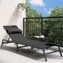 Tumbona Negra Acero, Textileno Individual Apoyabrazos Ajustables by , Loungers - Ref: Foro24-42010348, Price: 94,65 €, Discou...