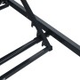 Tumbona Negra Acero, Textileno Individual Apoyabrazos Ajustables by , Loungers - Ref: Foro24-42010348, Price: 94,65 €, Discou...