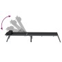 Tumbona Negra Acero, Textileno Individual Apoyabrazos Ajustables by , Loungers - Ref: Foro24-42010348, Price: 94,65 €, Discou...