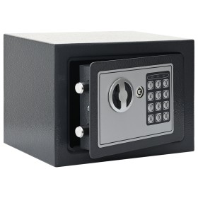 Caja Fuerte Digital Electrónica Gris Oscuro 23x17x17 cm Acero by , Safes - Ref: Foro24-42011305, Price: 44,26 €, Discount: %