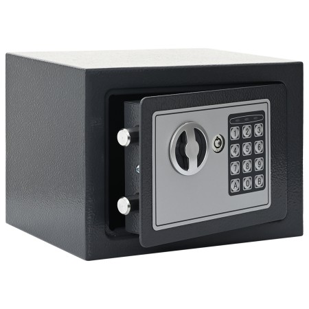 Caja Fuerte Digital Electrónica Gris Oscuro 23x17x17 cm Acero by , Safes - Ref: Foro24-42011305, Price: 44,26 €, Discount: %
