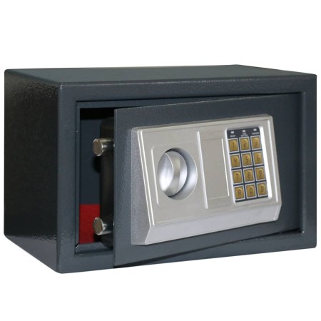 Caja Fuerte Electrónica Gris Oscuro 31x20x20 cm Acero | Foro24.es | Tu tienda online para hogar, jardín y más Foro24.es