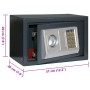Caja Fuerte Electrónica Gris Oscuro 31x20x20 cm Acero | Foro24.es | Tu tienda online para hogar, jardín y más Foro24.es