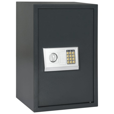 Caja Fuerte Digital Electrónica con Estante Gris Oscuro 40x35x60 cm Acero | Foro24.es | Tu tienda online para hogar, jardín y más Foro24.es