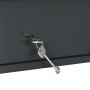 Caja Fuerte con Cerradura de Llave Gris Oscuro 20x31x20 cm Acero | Foro24.es | Tu tienda online para hogar, jardín y más Foro24.es