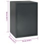 Caja Fuerte con Cerradura de Llave Gris Oscuro 31x35x50 cm Acero von , Tresore - Ref: Foro24-42011316, Preis: 127,67 €, Rabat...