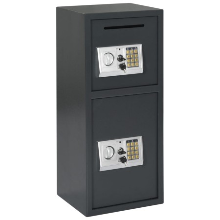 Caja Fuerte Digital Electrónica Gris Oscuro 35x31x80 cm Acero de , Cajas fuertes - Ref: Foro24-42011318, Precio: 214,87 €, De...
