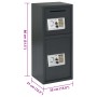 Caja Fuerte Digital Electrónica Gris Oscuro 35x31x80 cm Acero de , Cajas fuertes - Ref: Foro24-42011318, Precio: 214,87 €, De...