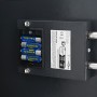 Caja Fuerte con Teclado de Gris Acero, Cromo Mediana Cerraduras | Foro24.es | Tu tienda online para hogar, jardín y más Foro24.es