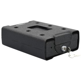 Caja de Seguridad Negra Metal Pequeña Cerraduras