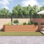Maceta Elevada de Jardín Efecto madera Acero galvanizado | Foro24.es | Tu tienda online para hogar, jardín y más Foro24.es