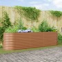 Macetero Elevado Efecto Madera Metal 320 X 80 X 81 cm Duradero | Foro24.es | Tu tienda online para hogar, jardín y más Foro24.es