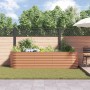 Macetero Elevado Efecto Madera Metal 320 X 80 X 81 cm Duradero | Foro24.es | Tu tienda online para hogar, jardín y más Foro24.es