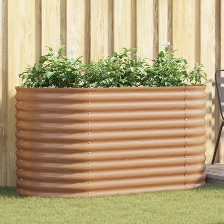 Huerto Elevado Marrón con Apariencia de Madera 160x80x81 cm de Acero | Foro24.es | Tu tienda online para hogar, jardín y más Foro24.es