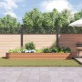 Jardín Elevado Marrón con Apariencia de Madera 400x80x44 cm de Acero de , Maceteros y jardineras - Ref: Foro24-42011330, Prec...