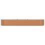 Cama de Jardín Elevada Marrón con Aspecto de Madera 320x80x44 cm Acero | Foro24.es | Tu tienda online para hogar, jardín y más Foro24.es