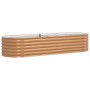 Cama de Jardín Elevada Marrón con Aspecto de Madera 240x80x44 cm Acero | Foro24.es | Tu tienda online para hogar, jardín y más Foro24.es
