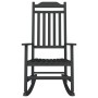 Silla Mecedora de Jardín Negra 65x84x114 cm HDPE de , Sillas de jardín - Ref: Foro24-42012443, Precio: 169,63 €