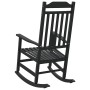 Silla Mecedora de Jardín Negra 65x84x114 cm HDPE | Foro24.es | Tu tienda online para hogar, jardín y más Foro24.es