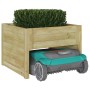 Garaje para Cortacésped Robótico con Maceta de Madera de Pino Impregnada | Foro24.es | Tu tienda online para hogar, jardín y más Foro24.es