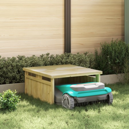 Garaje para cortacésped robótico 70x80x38 cm Madera de pino impregnada by , Sheds - Ref: Foro24-42013030, Price: 68,03 €, Dis...