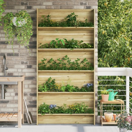Soporte para Plantas de Jardín de 5 Niveles 90x15x180 cm Madera Tratada de Pino | Foro24.es | Tu tienda online para hogar, jardín y más Foro24.es
