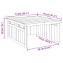 Garaje para cortacésped robótico 70x80x38 cm Madera de pino impregnada by , Sheds - Ref: Foro24-42013030, Price: 68,03 €, Dis...