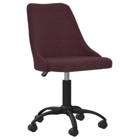 Silla de oficina giratoria tela morada