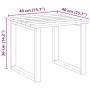 Mesa de tumbona 40x40x36 cm de madera de pino impregnada by , Garden tables - Ref: Foro24-42013038, Price: 21,34 €, Discount: %