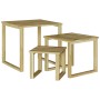 Juego de Mesas Solares de 3 Piezas Hecho de Madera Sólida de Pino de , Mesas de jardín - Ref: Foro24-42013040, Precio: 47,47 ...