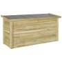 Caja de Almacenamiento 44x119x57 cm Madera Tratada de Pino von , Aufbewahrungsboxen für den Außenbereich - Ref: Foro24-420130...